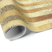 ラグジュアリーシックゴールデンハンドドローストライプド ラッピングペーパー (ロールコーナー)