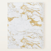 ラグジュアリーシックゴールドフォイルマーブルモノグラム プランナー手帳 (裏面)