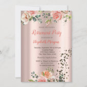 ラグジュアリーシックバラダイヤモンドリタイア 招待状 (正面)