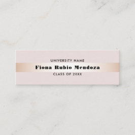 ラグジュアリーシックバラ金ゴールド卒業名の挿入 スキニー名刺