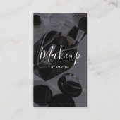 ラグジュアリーシックメイクアップアーティスト美しいサロンQRコード 名刺 (正面)