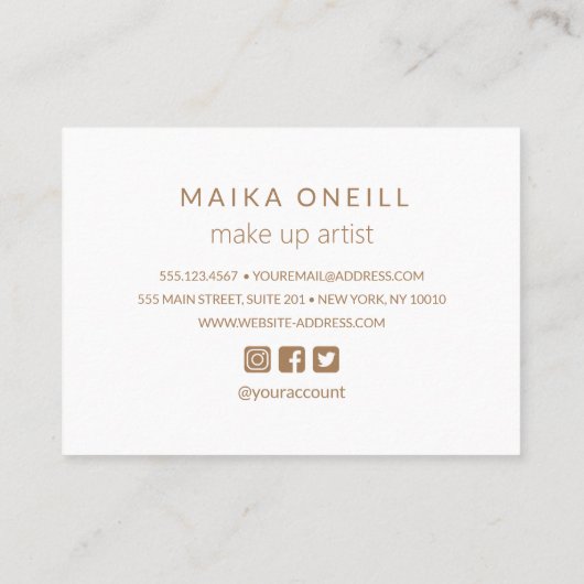 ラグジュアリーシック感謝していピンク《写真》ぼけ味ご購入 名刺 (裏面)