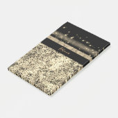 ラグジュアリーシック金ゴールドグリッターシグネチャーモノグラム ポストイット (アングル)