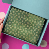 ラグジュアリーシック金ゴールドスノーフレークスクリスマスホリデーズ 薄葉紙