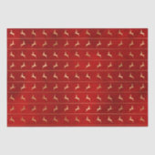 ラグジュアリーシック金ゴールドトナディアレッドクリスマスホリデーズ 薄葉紙 (正面)