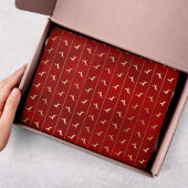 ラグジュアリーシック金ゴールドトナディアレッドクリスマスホリデーズ 薄葉紙