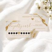 ラグジュアリーシック金ゴールドマーブルメイクアップ10 ロイヤリティカード