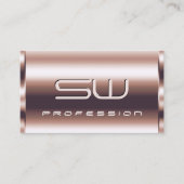 ラグジュアリーシメリーバラ金ゴールドオプティクス&3Dモノグラム 名刺 (正面)