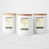 ラグジュアリーシャンパングリッター製品ラベルダイヤモンド フードラベル (ボトル)