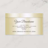 ラグジュアリーシャンパンゴールデンプロフェッショナルモダンと 名刺 (裏面)