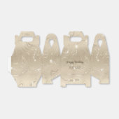 ラグジュアリーシャンパンバックグラウンドベージュグリッター フェイバーボックス (折り畳みなし)