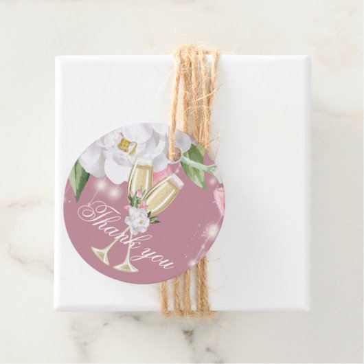 ラグジュアリーシャンパンバースデーパーティーサンキュー フェイバータグ (インサイチュ)