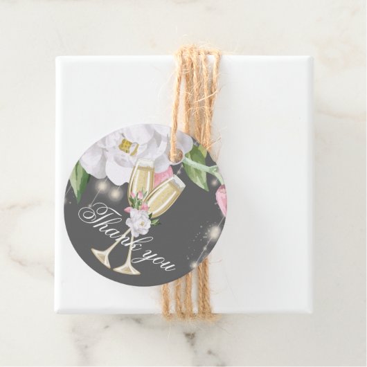 ラグジュアリーシャンパンバースデーパーティーサンキュー フェイバータグ (インサイチュ)