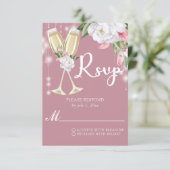 ラグジュアリーシャンパンフローラ30th Birthday 出欠カード (スタンド正面)