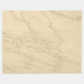 ラグジュアリーシャンパン金ゴールドグリッター大理石 フリースブランケット (正面(横))