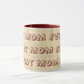 ラグジュアリーシャンパン金ゴールドグリッター大理石 マグカップ (中央)