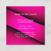 ラグジュアリーシルバーグリッターサロン用品 割引カード (裏面)