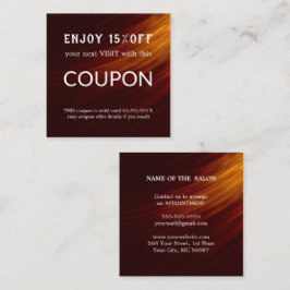 ラグジュアリーシルバーグリッターサロン用品 割引カード