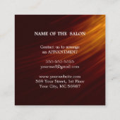 ラグジュアリーシルバーグリッターサロン用品 割引カード (裏面)