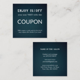 ラグジュアリーシルバーグリッターサロン用品 割引カード