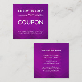 ラグジュアリーシルバーグリッターサロン用品 割引カード