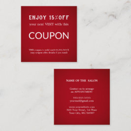 ラグジュアリーシルバーグリッターサロン用品 割引カード