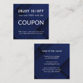 ラグジュアリーシルバーグリッターサロン用品 割引カード