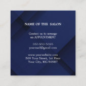 ラグジュアリーシルバーグリッターサロン用品 割引カード (裏面)