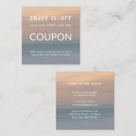 ラグジュアリーシルバーグリッターサロン用品 割引カード