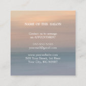 ラグジュアリーシルバーグリッターサロン用品 割引カード (裏面)