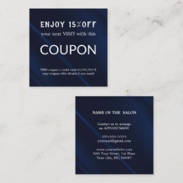 ラグジュアリーシルバーグリッターサロン用品 割引カード