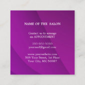 ラグジュアリーシルバーグリッターサロン用品 割引カード (裏面)