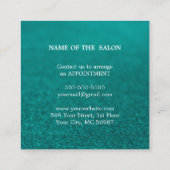 ラグジュアリーシルバーグリッターサロン用品 割引カード (裏面)