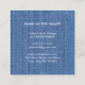 ラグジュアリーシルバーグリッターサロン用品 割引カード (裏面)