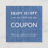 ラグジュアリーシルバーグリッターサロン用品 割引カード (正面)