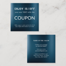 ラグジュアリーシルバーグリッターサロン用品 割引カード