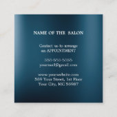 ラグジュアリーシルバーグリッターサロン用品 割引カード (裏面)