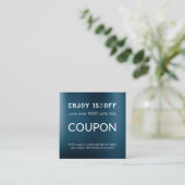 ラグジュアリーシルバーグリッターサロン用品 割引カード (スタンド正面)