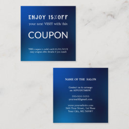 ラグジュアリーシルバーグリッターサロン用品 割引カード