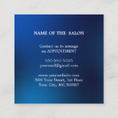 ラグジュアリーシルバーグリッターサロン用品 割引カード (裏面)