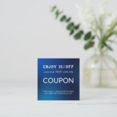 ラグジュアリーシルバーグリッターサロン用品 割引カード (スタンド正面)