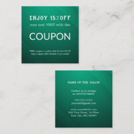 ラグジュアリーシルバーグリッターサロン用品 割引カード