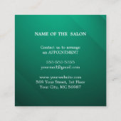 ラグジュアリーシルバーグリッターサロン用品 割引カード (裏面)