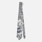 ラグジュアリーシルバードルズマーブルグリッター ネクタイ (正面)