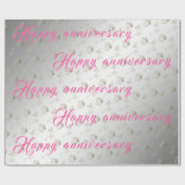 ラグジュアリーシルバーハッピーフローラ25周年 ラッピングペーパー (フラット)