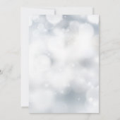 ラグジュアリーシルバー《写真》ぼけ味ライトシックリハーサルディナー 招待状 (裏面)