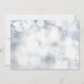 ラグジュアリーシルバー《写真》ぼけ味ライトシ結婚ック 招待状 (裏面)