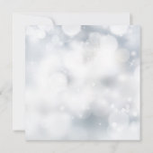 ラグジュアリーシルバー《写真》ぼけ味ライトシ結婚ック 招待状 (裏面)