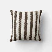 ラグジュアリージオメトリック金ゴールド水玉模様カラフルストリップ クッション (裏面)