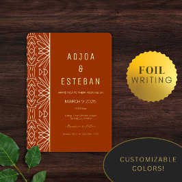 ラグジュアリージャングル 箔招待状